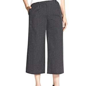 Eileen Fisher Dark Navy Organic Cotton Wide Leg Crop Pant
